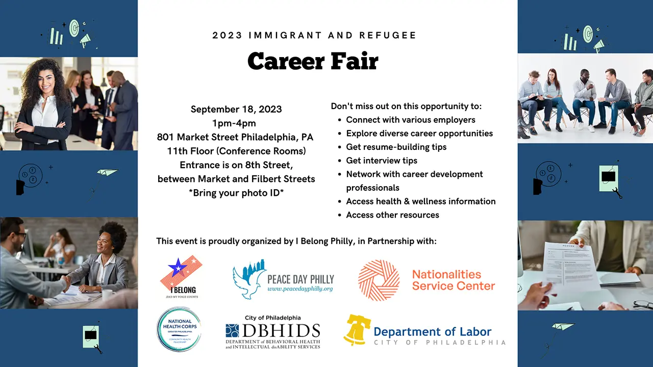 Immigrant and Refugee Career Fair | Peace Day Philly